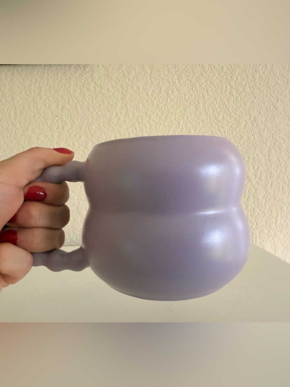 Ceramic Purple Bubble Mug, 15oz - Picture 5 of 5